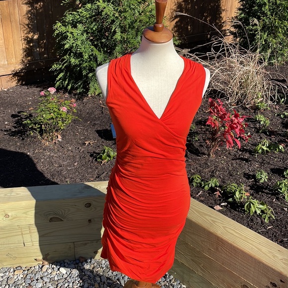 Boden Crossover Ruched Dress - Picture 3 of 11